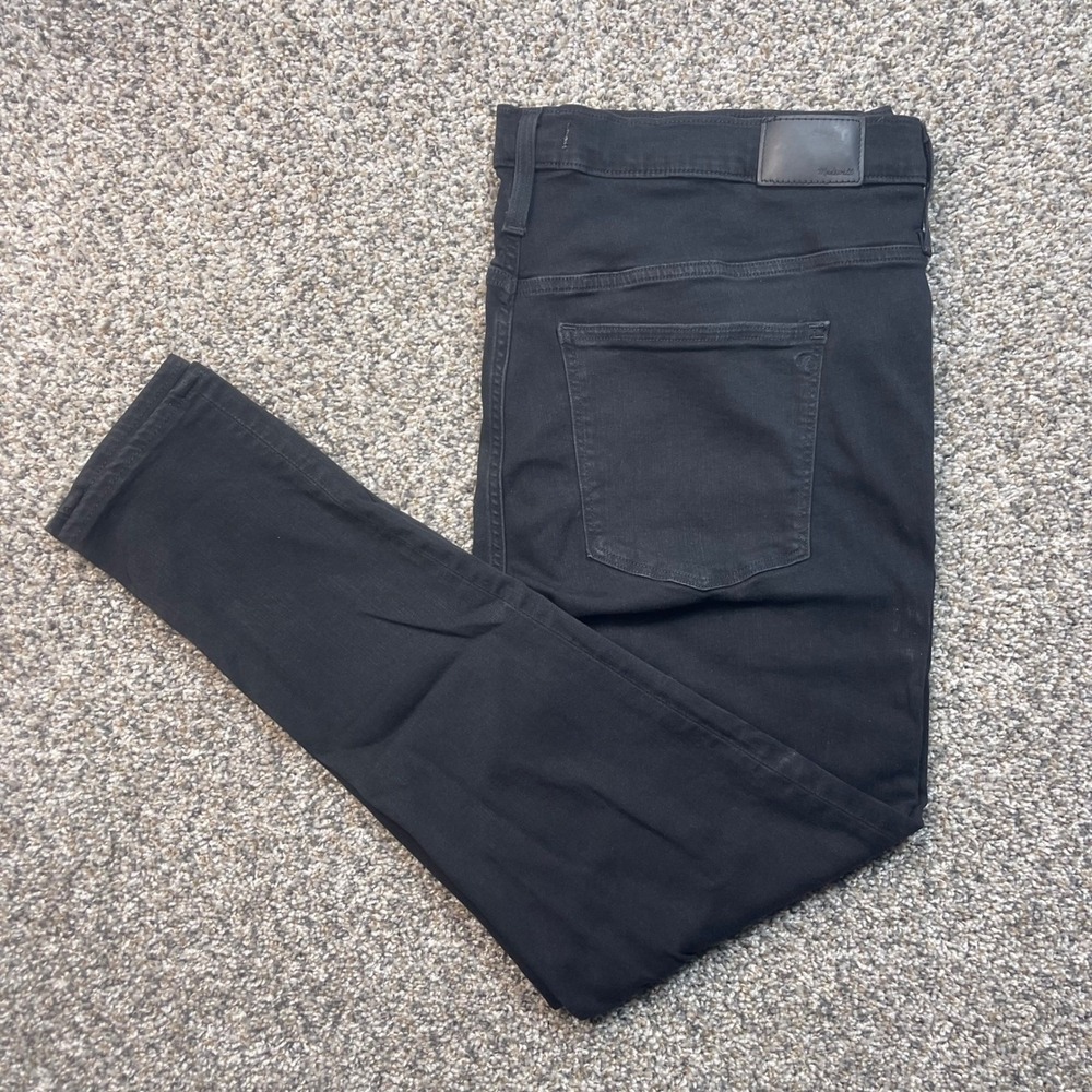 Madewell Roadtripper Women's 40x28 Black Jeans Skinny Stretch